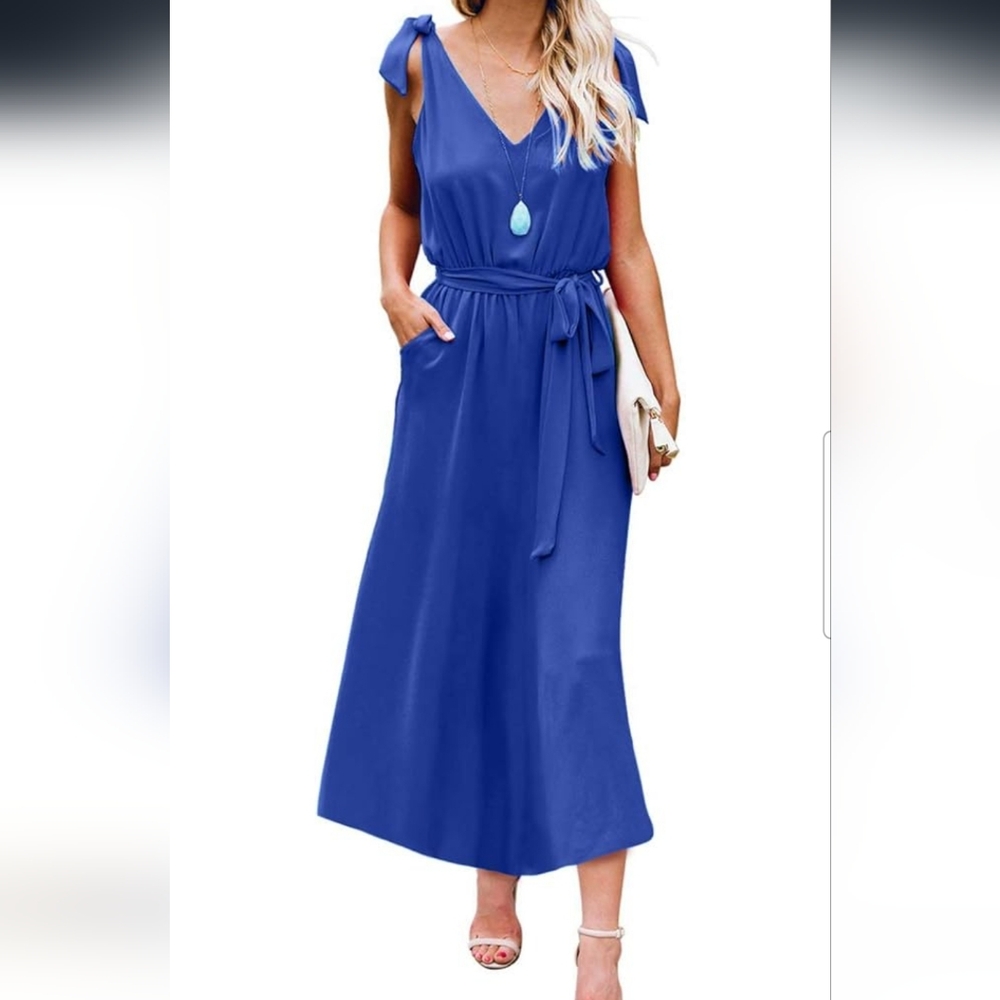 Royal Blue Women's Summer Dress